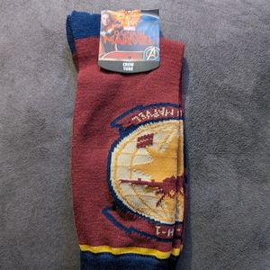 Crew Tube Socks Captain Marvel